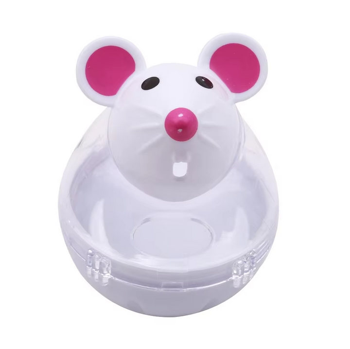 Puzzle treat dispenser mouse, an interactive cat toy for mental stimulation & wellness.