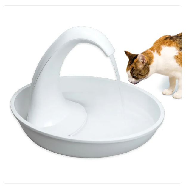 Efficient 79 fl oz automatic dog and cat water fountain. A reliable pet hydration solution with a sleek design.