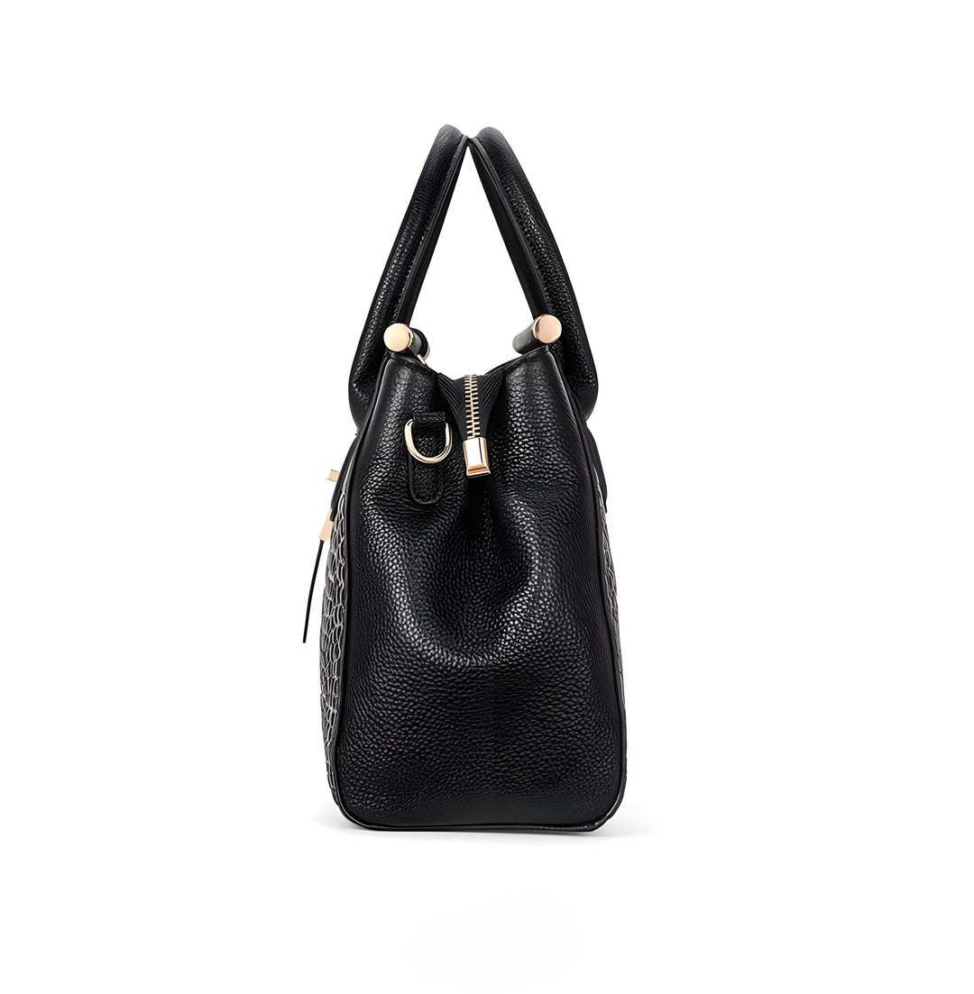 Designer-inspired women's shoulder bag, elegant embossed leather & organized interior for daily essentials.