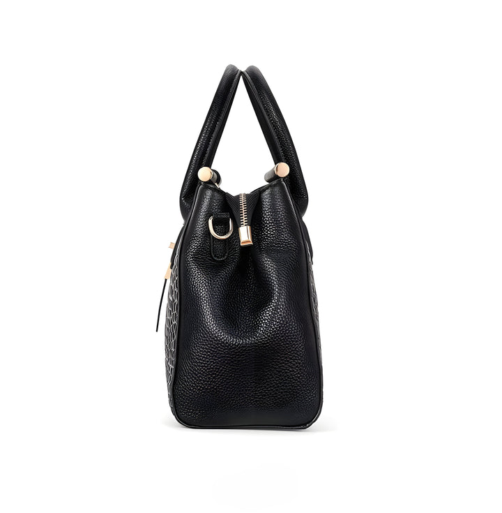Designer-inspired women's shoulder bag, elegant embossed leather & organized interior for daily essentials.