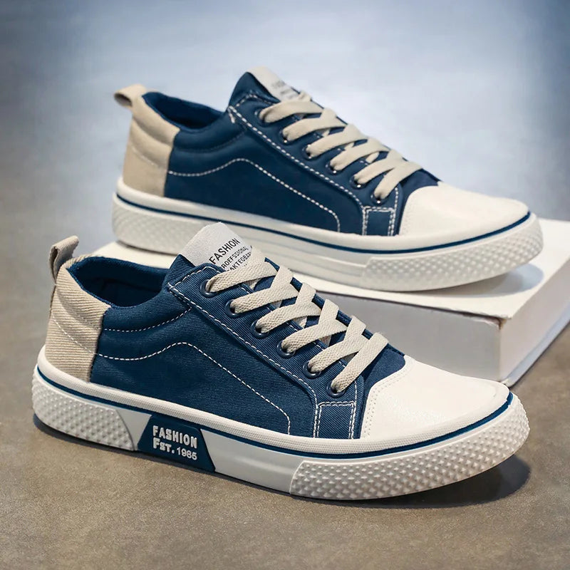 Classic men's lace-up sneakers, providing ultimate comfort for everyday walking and casual footwear needs.