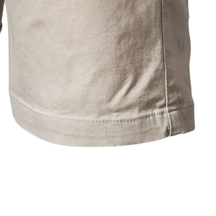 Men's essential smart casual chino shorts. Tailored for summer comfort & everyday versatility.