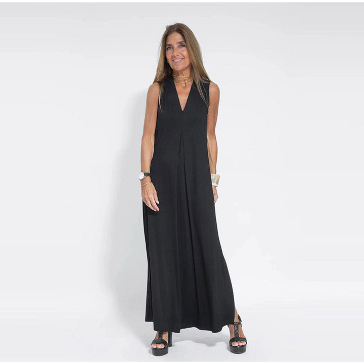 Armorette women's shaping maxi dress, designed for a slimming effect & effortless elegance. Comfortable long dress for all occasions.