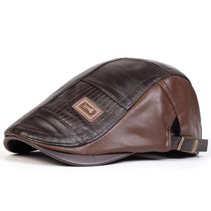 Elegant men's quilted flat cap. A timeless classic hat, perfect for modern everyday style and comfort.