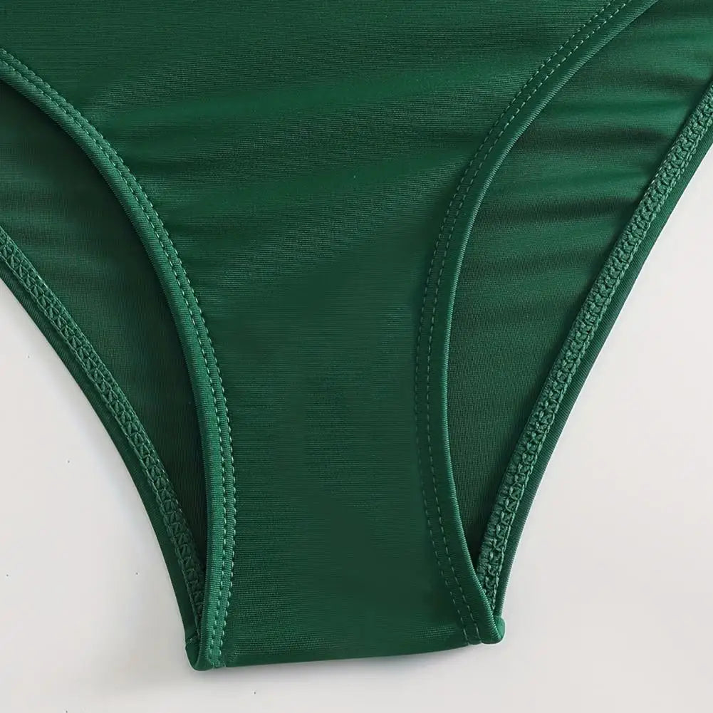 Elegant V-neck shaping bikini. Two-piece women's swimwear with effective abdomen control.