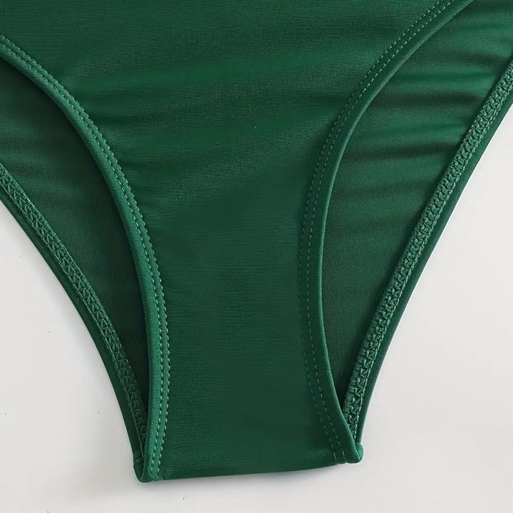 Elegant V-neck shaping bikini. Two-piece women's swimwear with effective abdomen control.
