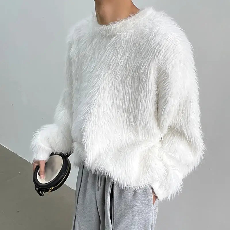 Women's cozy long sleeve solid pullover sweater in a soft knit, perfect for autumn & winter everyday casual chic.
