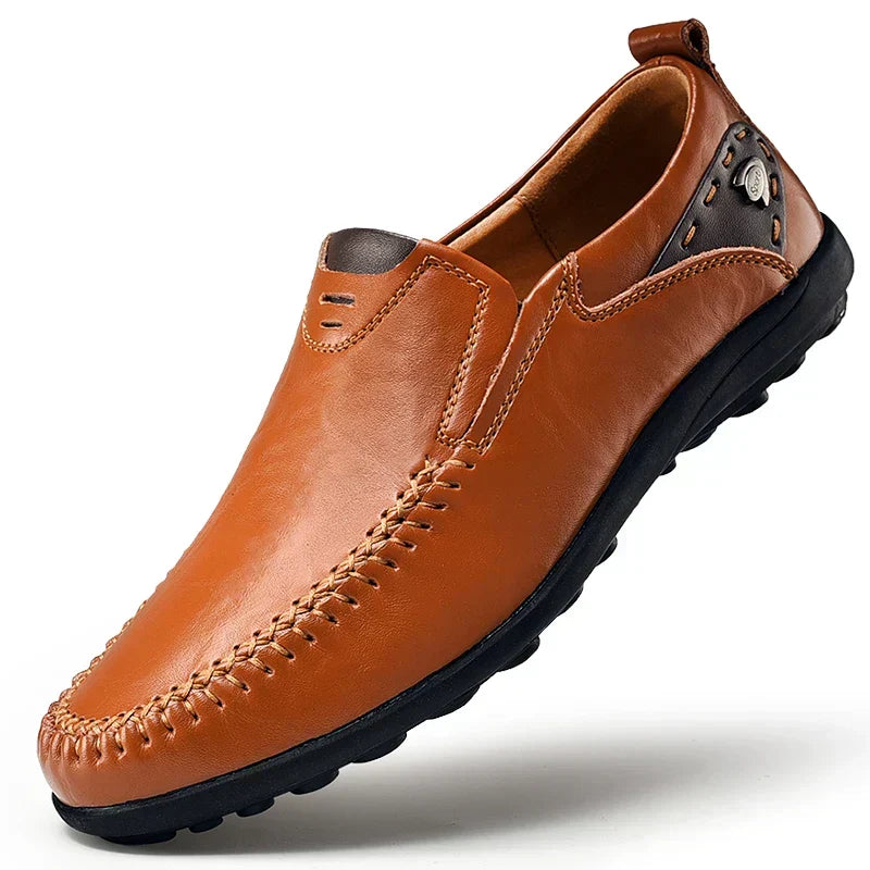Men's premium comfortable everyday loafers. Classic slip-on design for casual wear & effortless style. Versatile footwear.