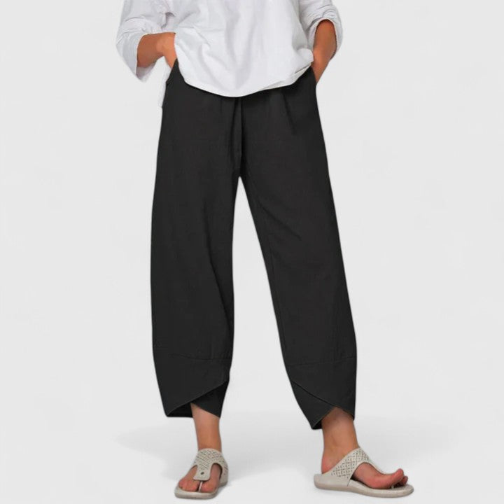 Elegant women's wide-leg trousers in a comfortable, chic design, suitable for any occasion.