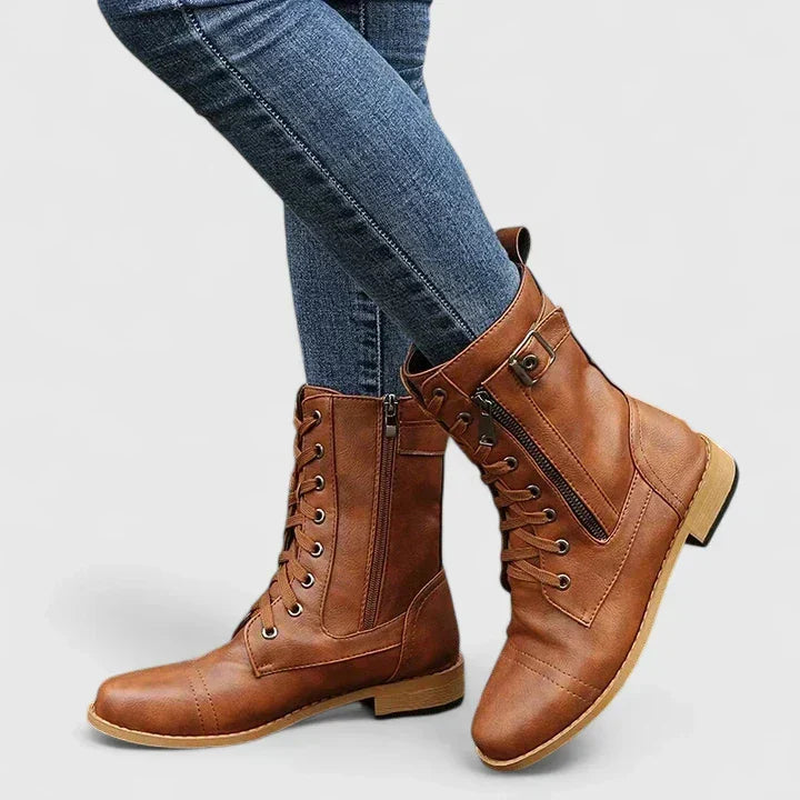 Women's orthopedic walking ankle boots, designed for superior foot support, comfort, & durability.
