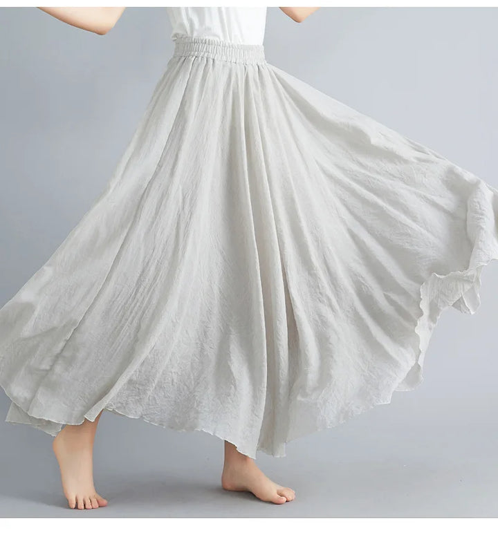 Airy women's long skirt, elegant & perfect for summer versatility.