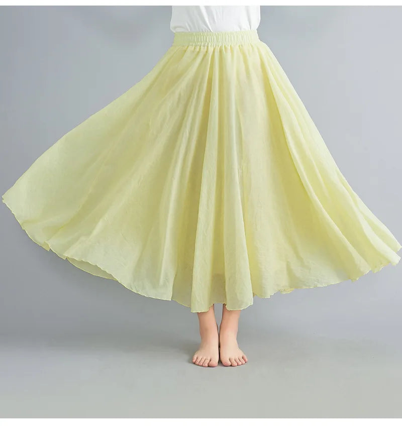 Women's elegant maxi skirt, perfect for summer casual outings.