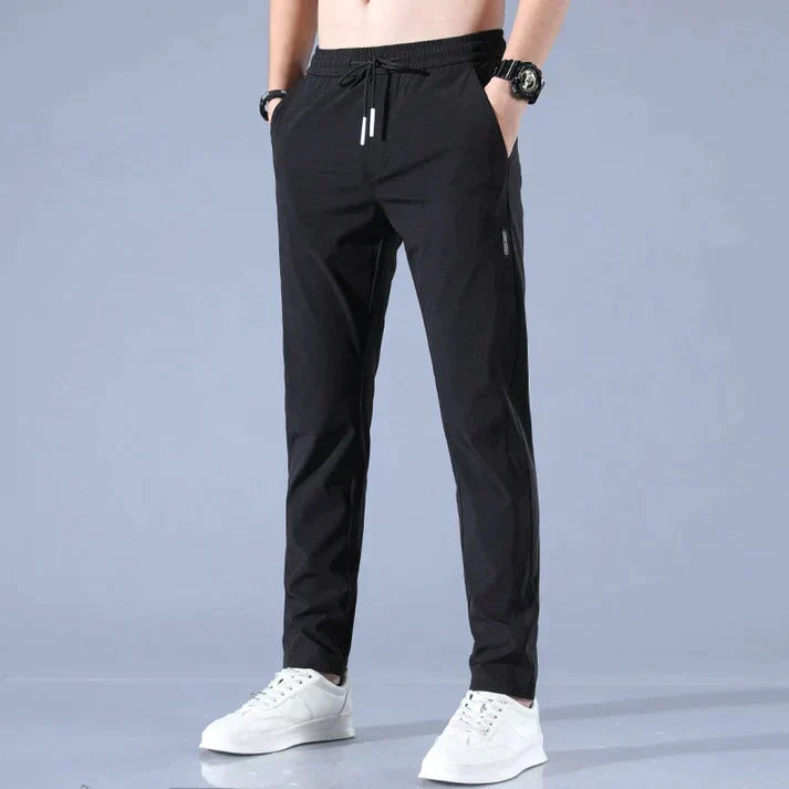 Versatile men's stretch casual pants, offering comfort-fit for everyday wear and all-season fashion.