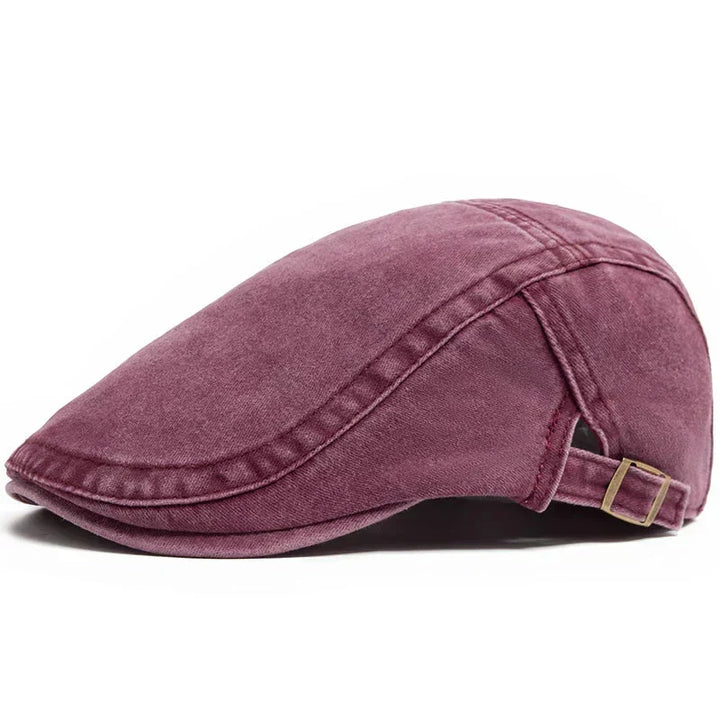 Close-up of a men's classic flat cap, showcasing its timeless style and quality as an everyday hat.