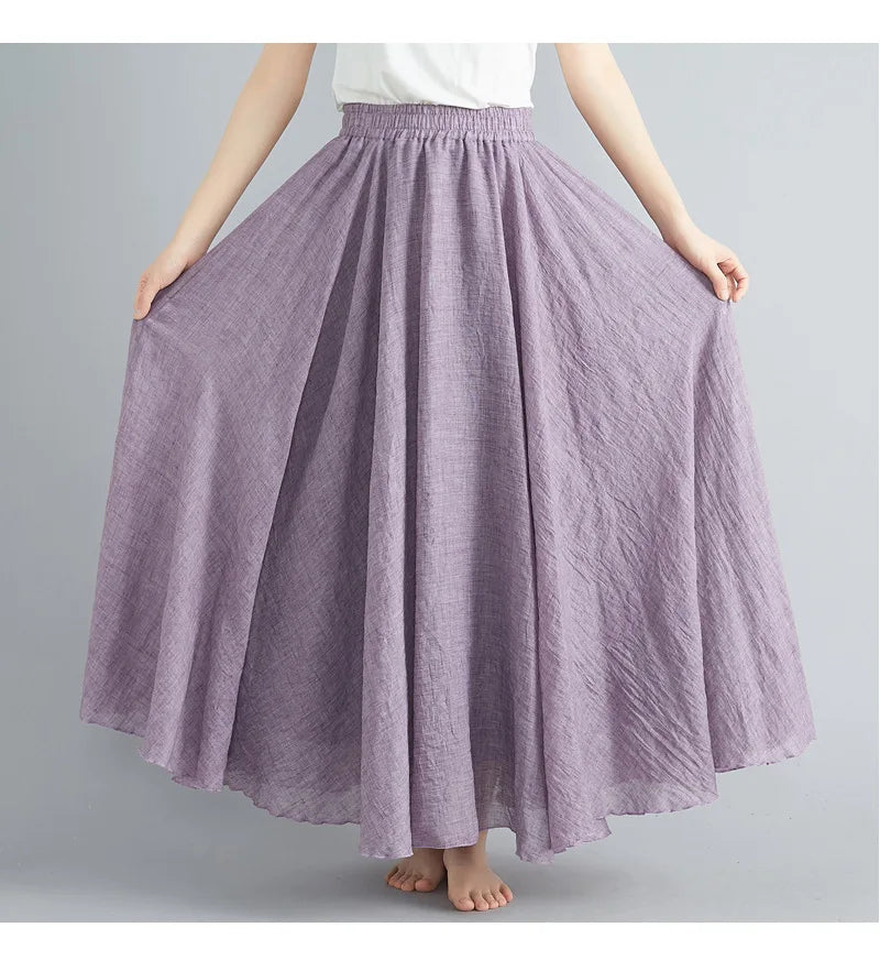 Airy women's long skirt, perfect for casual summer style.
