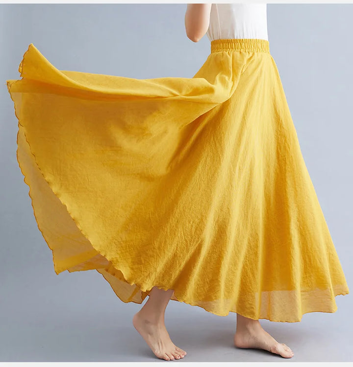 Comfortable women's maxi skirt, perfect for summer casual style.