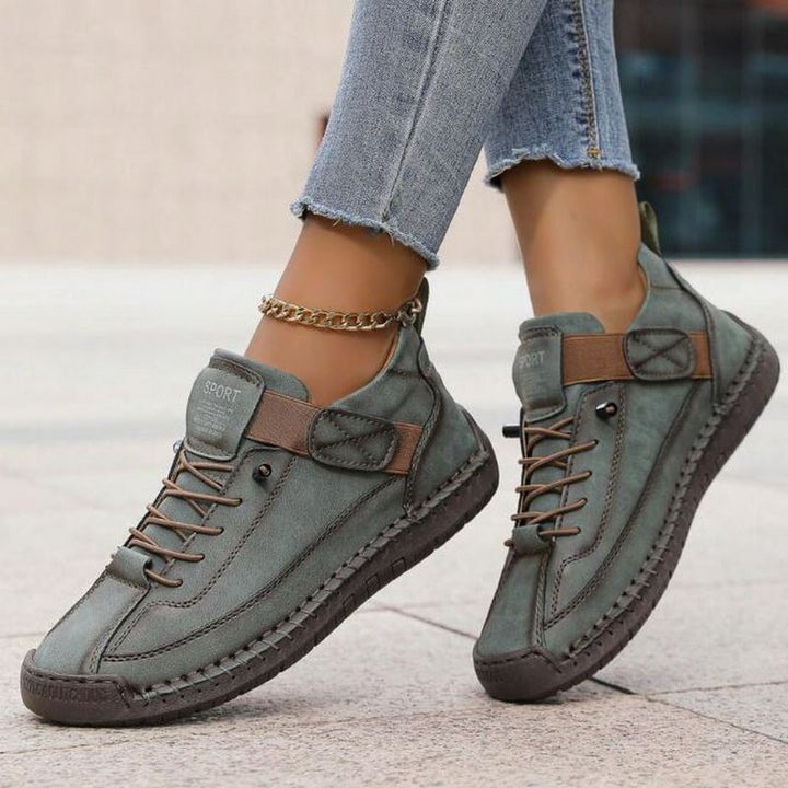 Durable women's orthopaedic comfort walking shoes with a supportive cushioned sole for everyday relief.