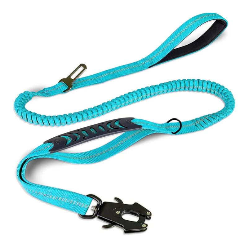 Strong nylon heavy-duty dog leash, designed for pet safety, control & rugged outdoor use.