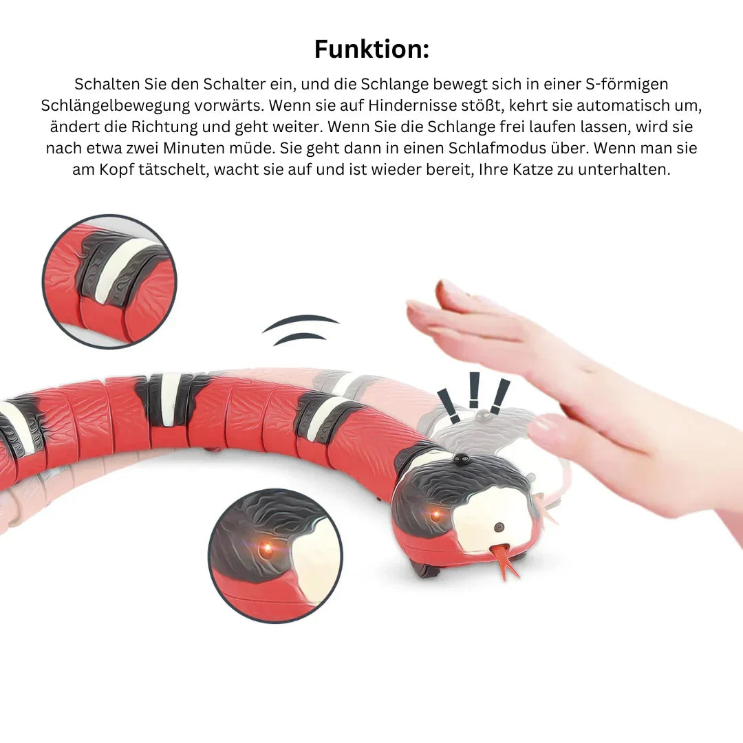 Rechargeable interactive cat toy providing endless feline enrichment & stimulating hunting play for happy cats.
