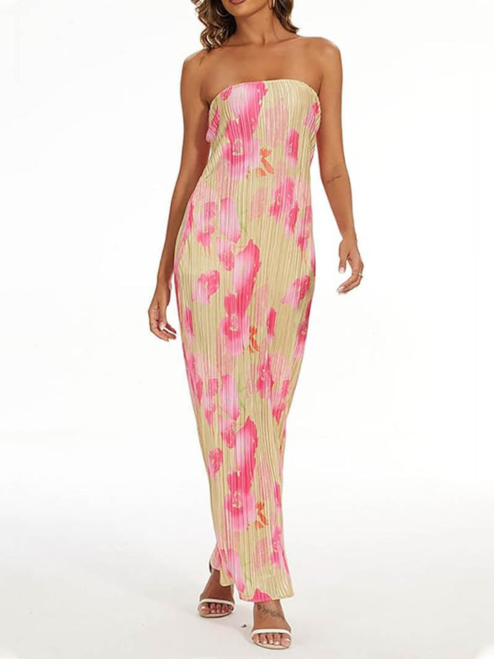 Elegant women's sleeveless maxi dress, a stunning choice for special occasions, evening parties, and summer events.
