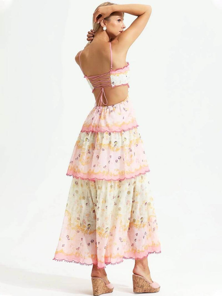 Comfortable women's flowing maxi dress. Ideal summer holiday attire, easy-to-wear casual or dressy.