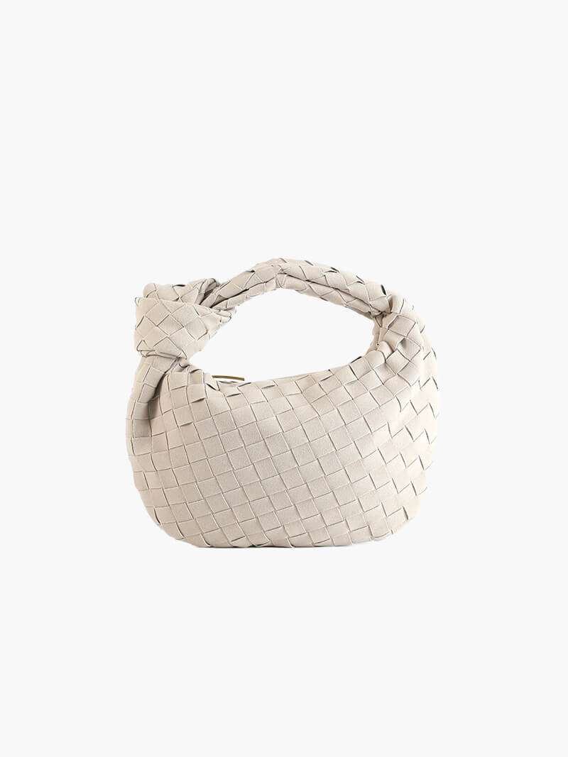 High-quality braided suede mini bag, a must-have women's fashion accessory.