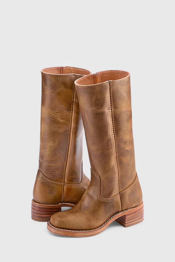 Versatile women's knee-high boots, heeled for elegance, comfortable for daily autumn wear.