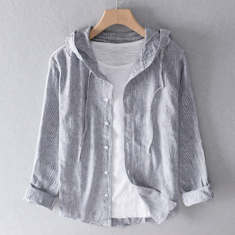 Lightweight women's breathable button-down blouse. Stay cool in style with this comfortable long sleeve summer top.