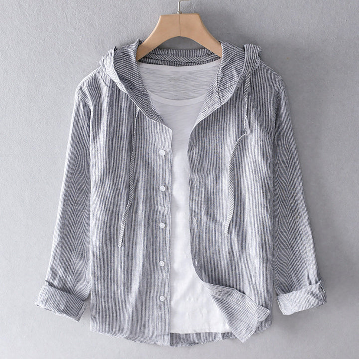 Lightweight women's breathable button-down blouse. Stay cool in style with this comfortable long sleeve summer top.