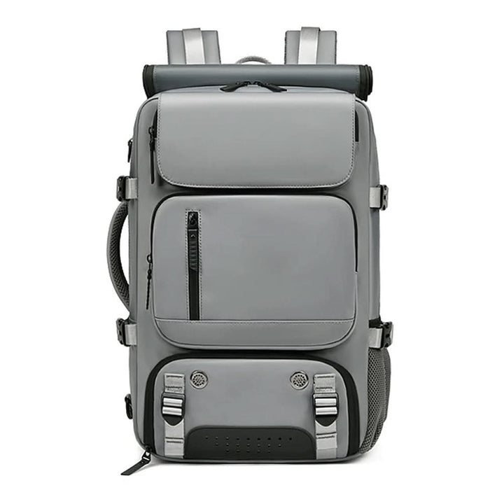 Tough water-resistant travel backpack with robust zippers. Built for durability and long-lasting use.