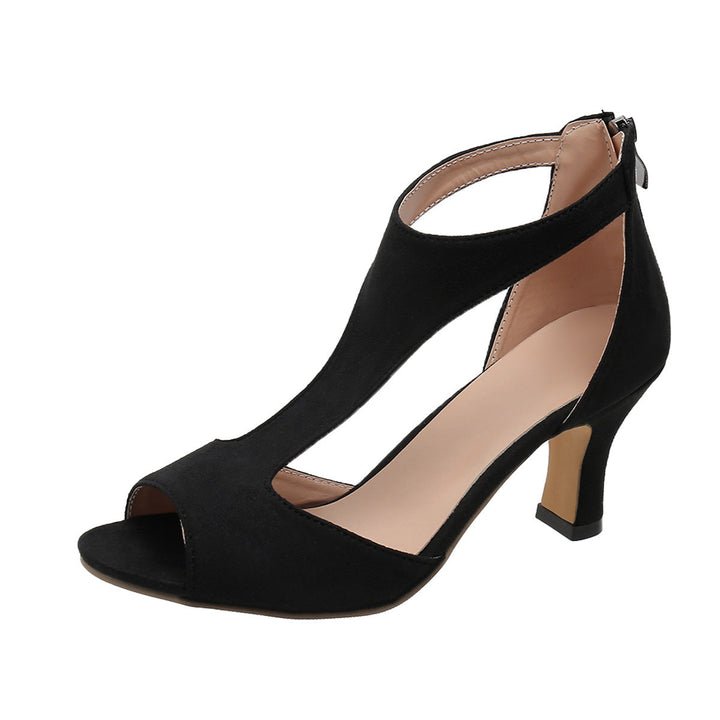 Black high heels for women, ultimate comfort & orthopedic support for long days & elegant evenings.