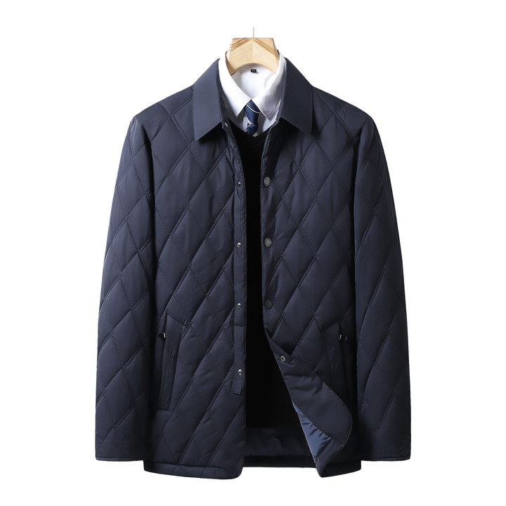 Men's waterproof quilted jacket, ideal for all seasons. Stylish and durable outerwear for everyday fashion.