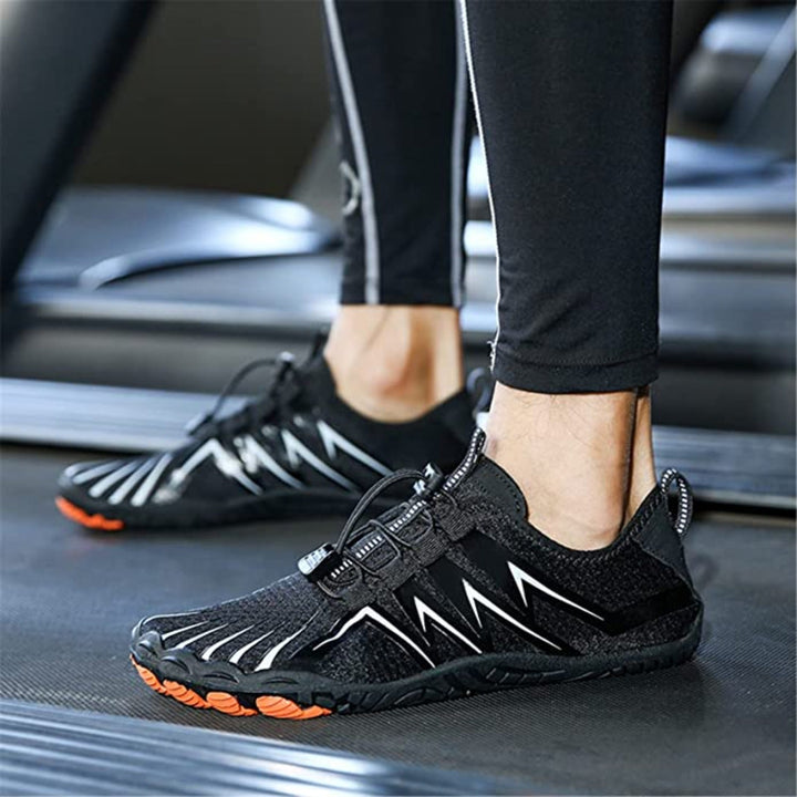 Men's wide fit barefoot shoes, designed for natural & flexible walking comfort.