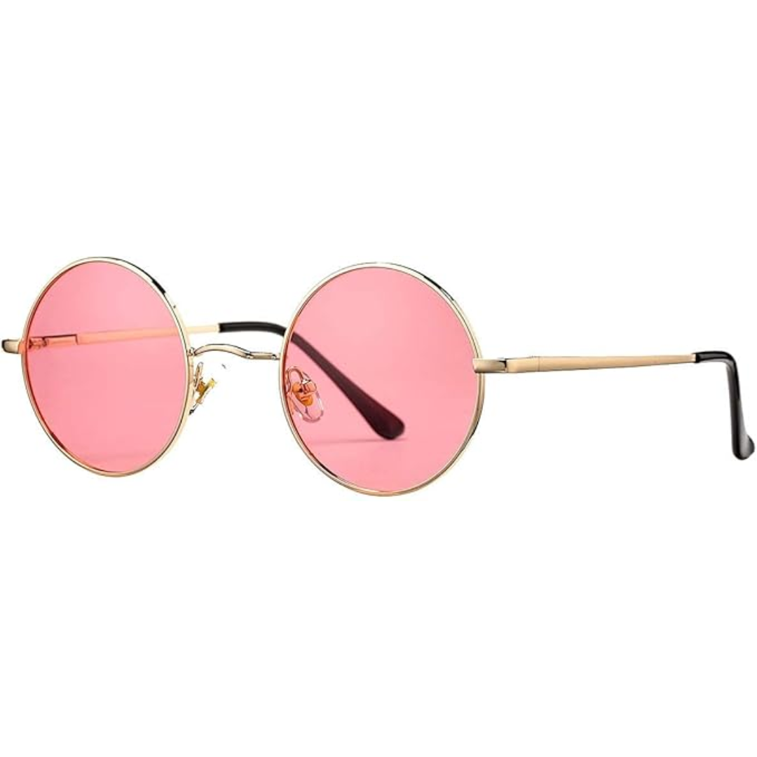 Lightweight unisex round sunglasses, comfortable everyday polarized protection.