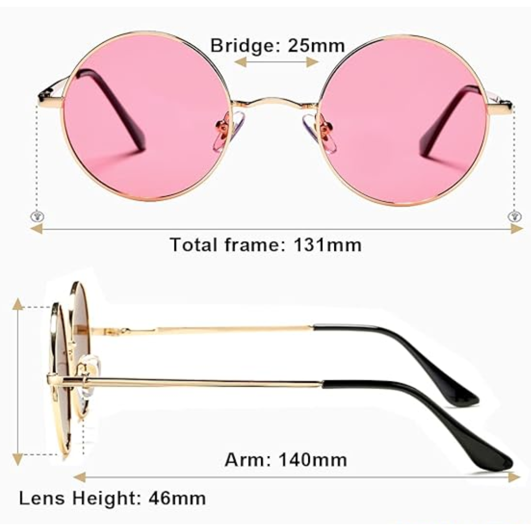 Versatile round polarized sunglasses for men & women, essential summer accessory.