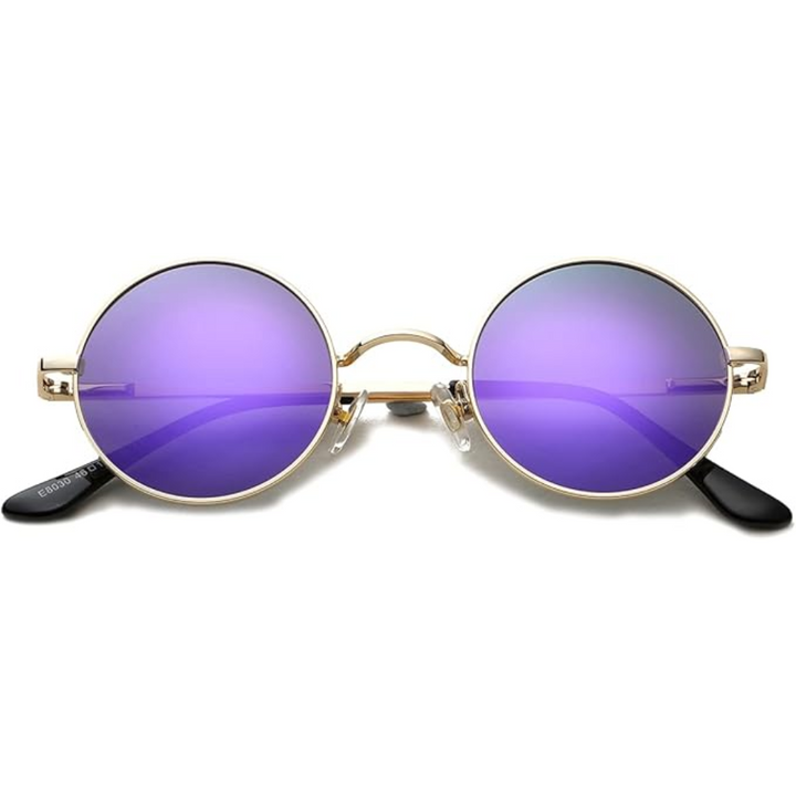 Tortoise shell round polarized sunglasses, a fashionable choice for everyday wear.