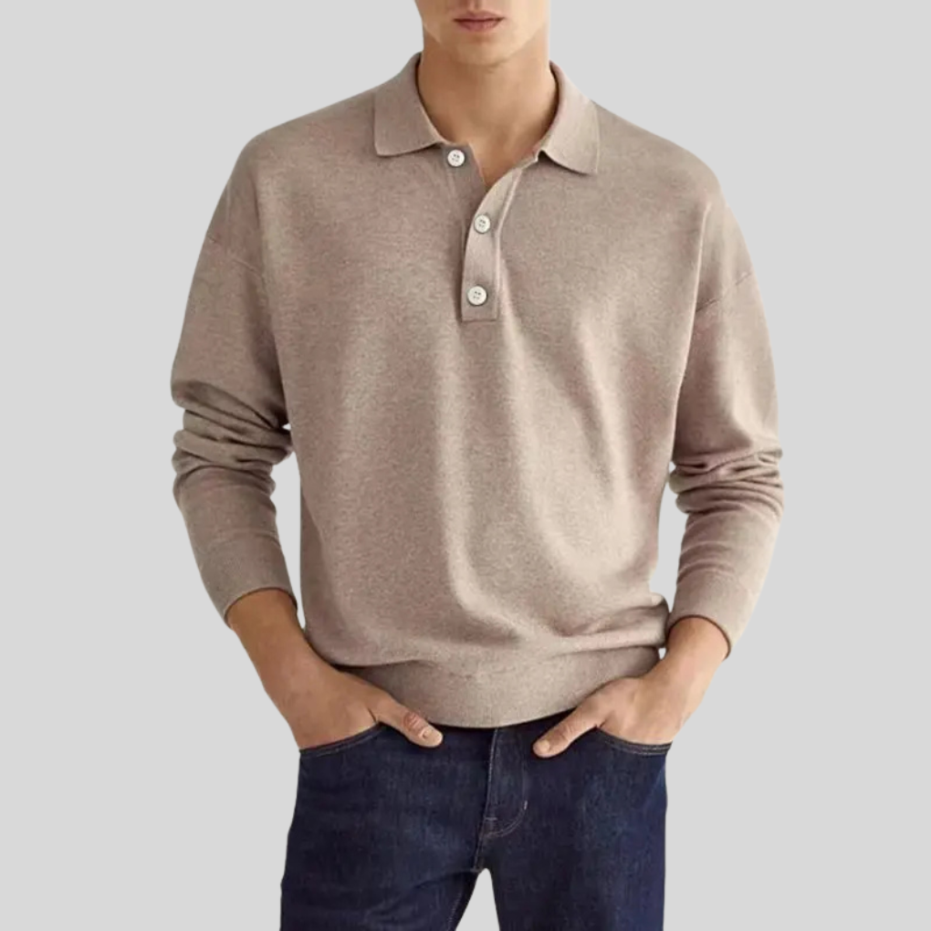 Men's crisp style polo shirt, perfect for everyday wear. Short sleeve, classic fit, versatile casual fashion.