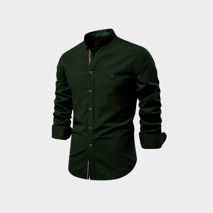 Versatile men's classic long sleeve button shirt, ideal for casual, smart-casual, and office wear.
