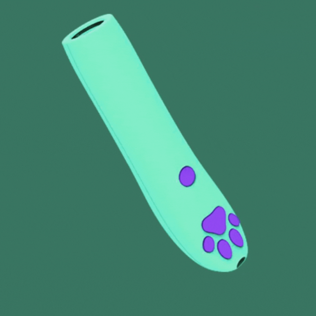 Teeth cleaning dog chew toy with an integrated whistle for stimulating interactive play.