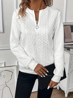 White with light zip