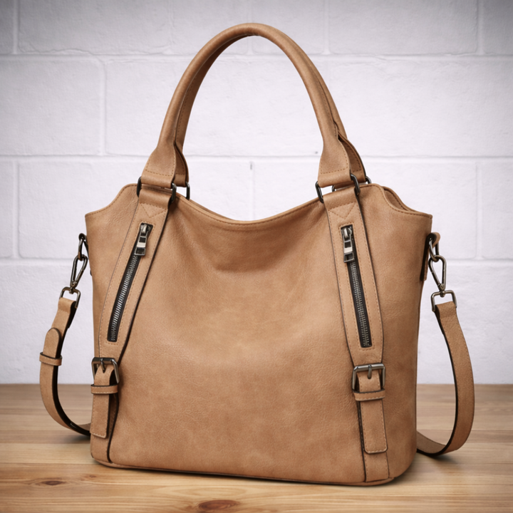 Quilted shoulder bag for women, offering versatile wear as a crossbody with adjustable strap.