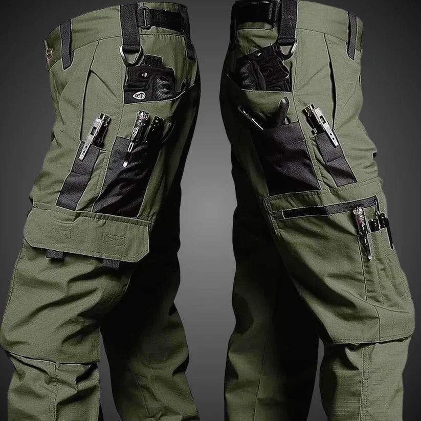 Durable camouflage Unisex Elite Tactical Cargo Pants, ideal for rugged outdoor activities & versatile everyday fashion.