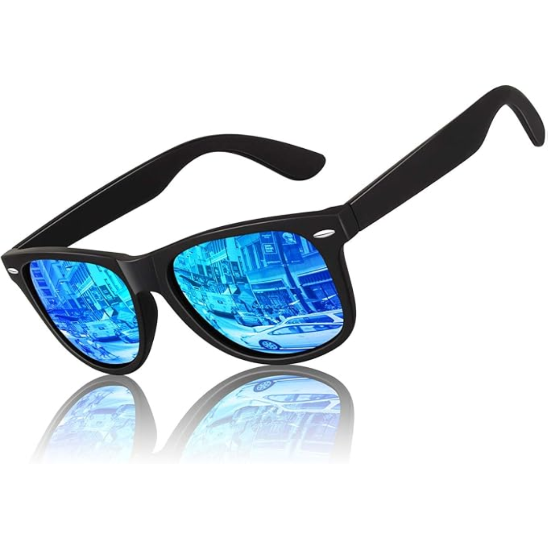 Iconic 80s retro unisex polarized sunglasses, essential eyewear for style and protection.