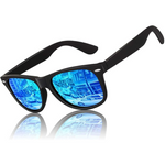 Matt black frame | Ice cold blue mirror glass
