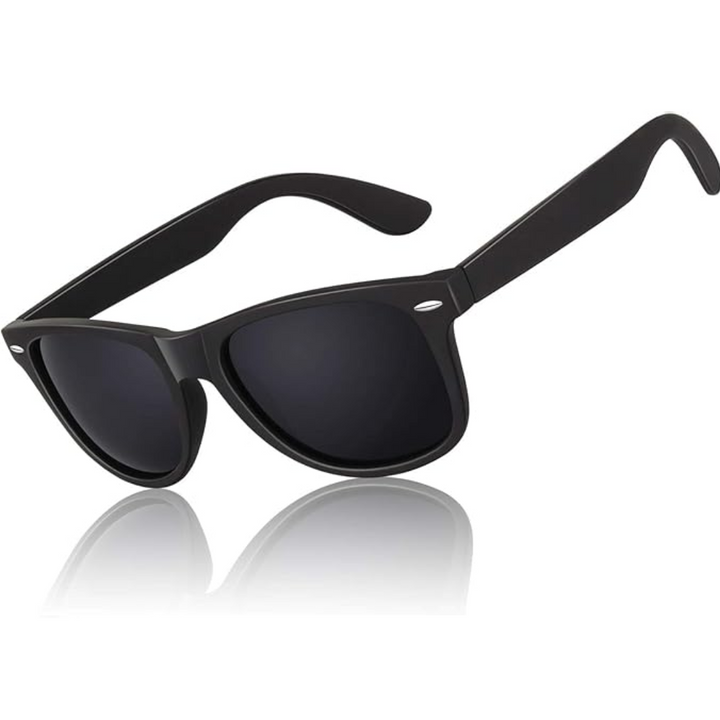 Comfortable 80s retro unisex polarized sunglasses, stylish eyewear for all-day wear.
