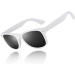 Matt white frame | Smoke glass