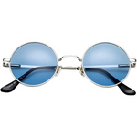 Silver / Clear Blue