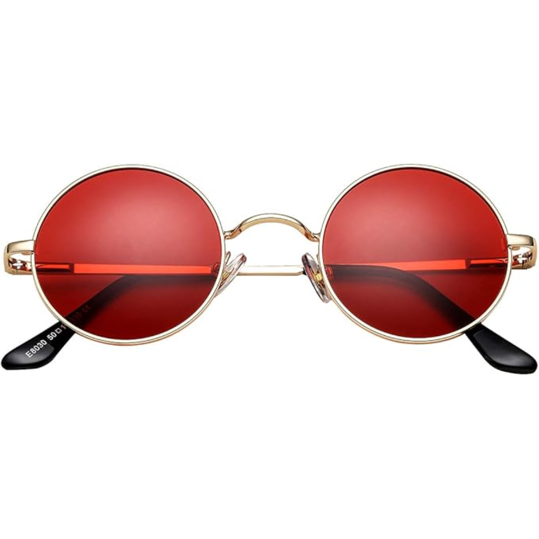 Gradient lens round polarized sunglasses, offering stylish protection for summer.