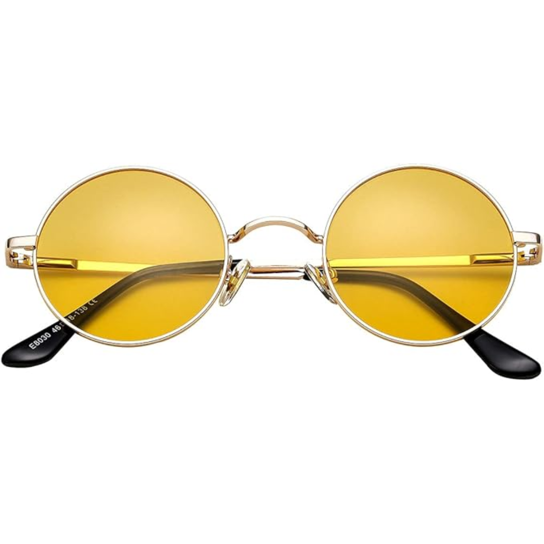 Matte finish round polarized sunglasses, a sleek unisex accessory for daily style.