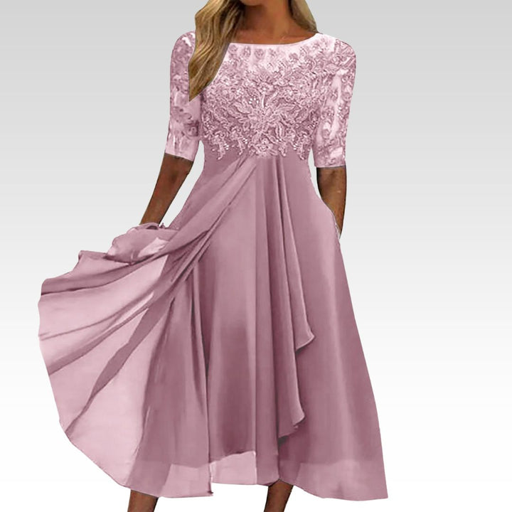 Elegant Women's Amelia Graceful Maxi Dress, perfect for evening parties, formal events & occasion wear.